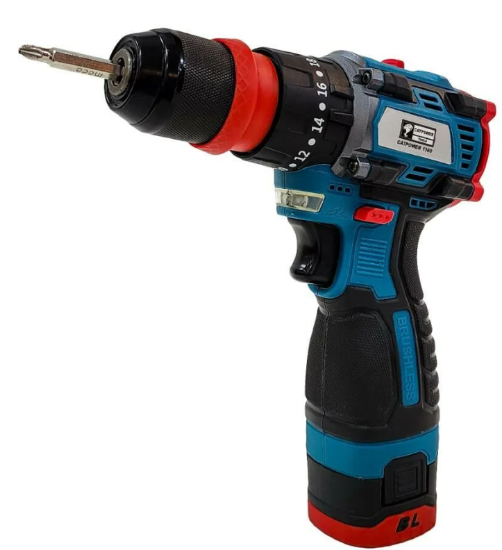 CATPOWER 1360 Akülü Vidalama Kömürsüz Çıkartılabilir Mandren 10V 2.0Ah (2 Akülü)