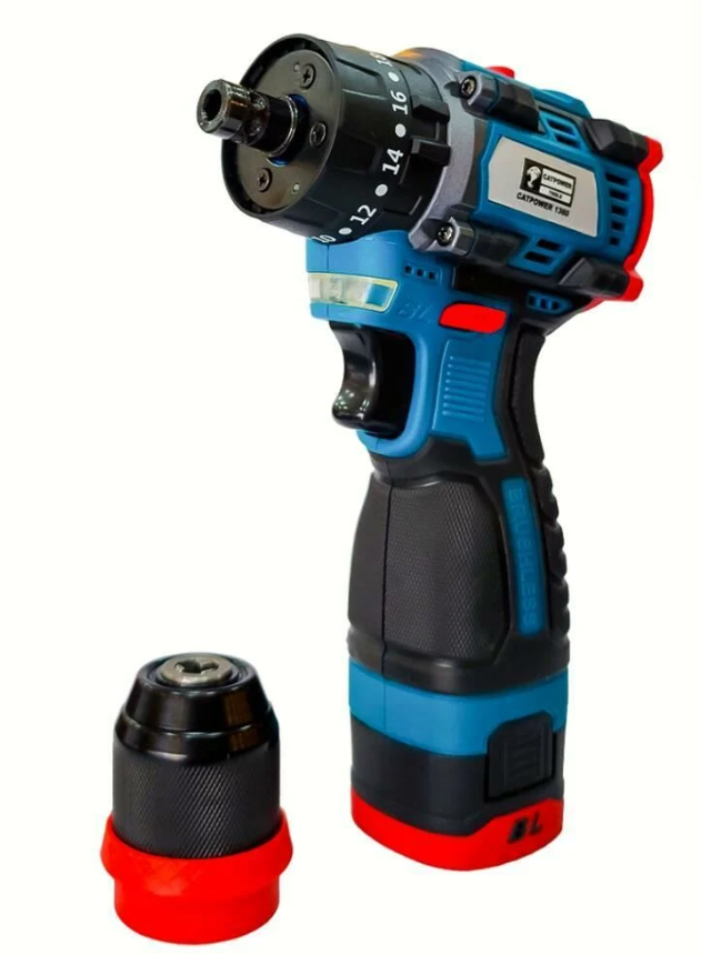 CATPOWER 1360 Akülü Vidalama Kömürsüz Çıkartılabilir Mandren 10V 2.0Ah (2 Akülü)