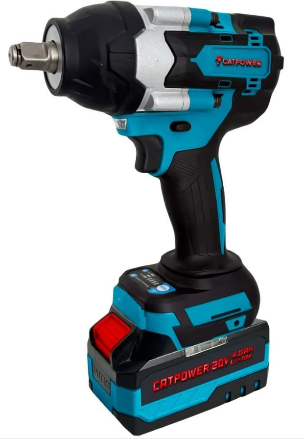 CATPOWER 1570 Kömürsüz Akülü 850Nm Tork Somun Sıkma Makinesi 1/2'' 20V 4.0Ah Li-İon 850Nm Tork (2 Akülü)