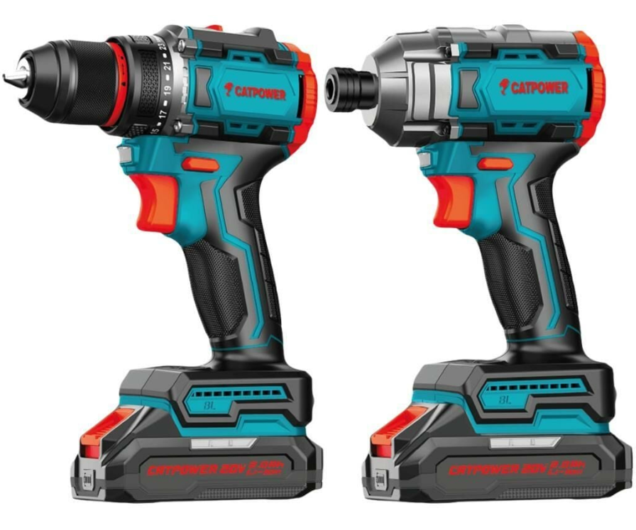 CATPOWER 5135 Kömürsüz Akülü Matkap ve Vidalama Seti 20V 2.0Ah
