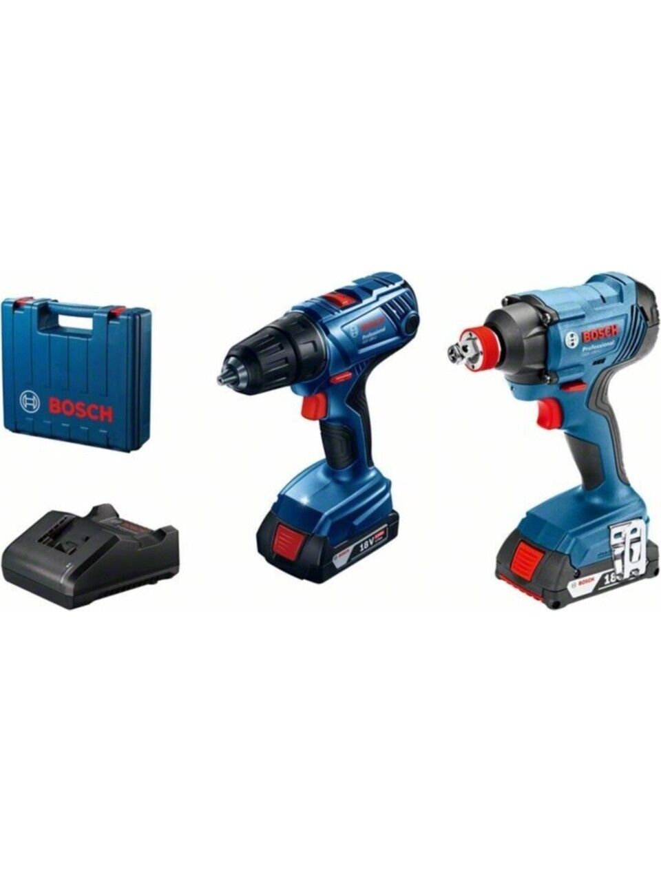 Bosch Professional GSR 180-LI + GDX 180-LI Set (2 x 2 Ah)