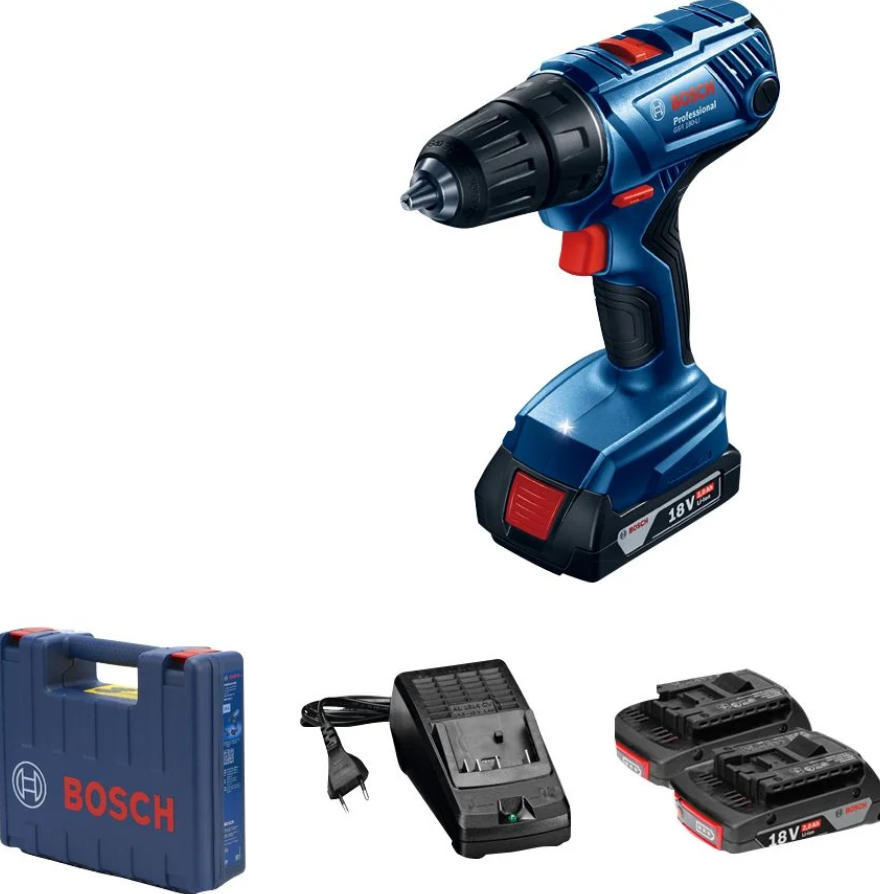 Bosch Professional 180-LI Akülü Delme Vidalama Makinesi 2x2,0 Ah