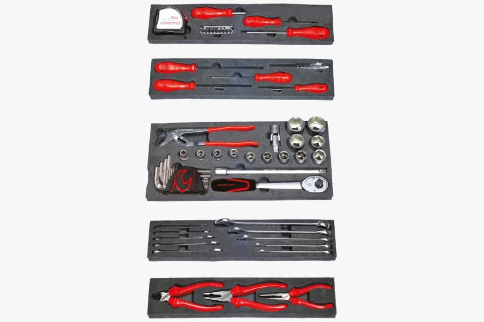 İzeltaş Mekanikçi Takım Çantası 5 Gözlü (62 Parça) 8420005063