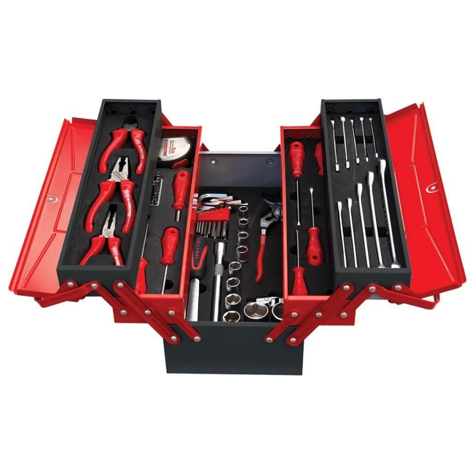 İzeltaş Mekanikçi Takım Çantası 5 Gözlü (62 Parça) 8420005063