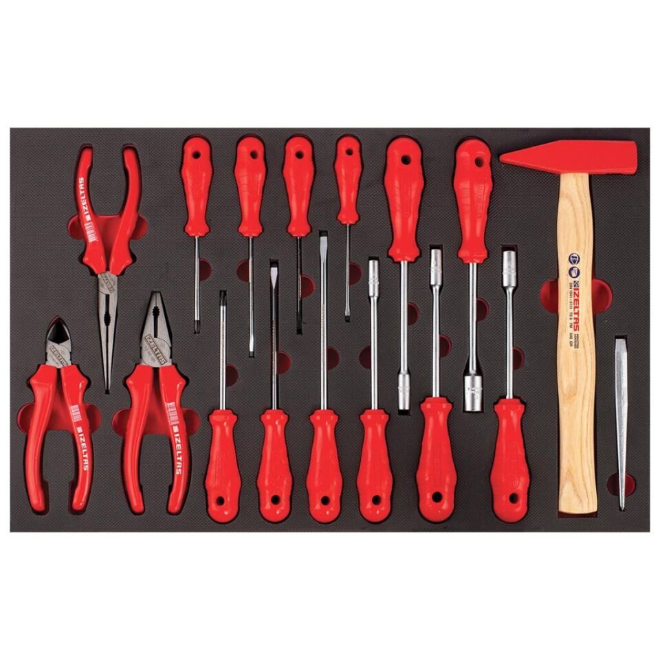 İzeltaş Partner Serisi Takım Dolabı 5 Çekmeceli - Dolu (118 Parça) 8235006121