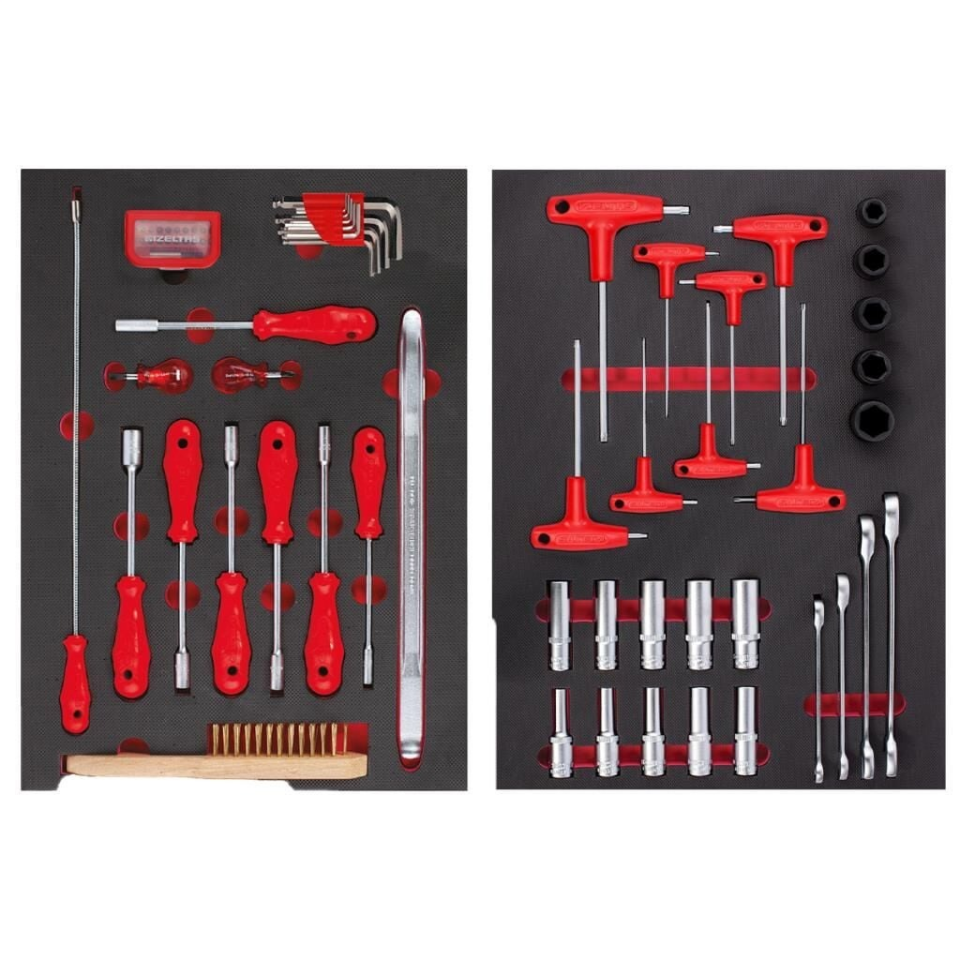 İzeltaş Pro Serisi Takım Dolabı 8 Çekmeceli - Dolu (206 Parça) 8241001209