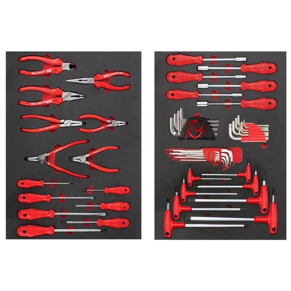 İzeltaş Premium Serisi Takım Dolabı 7 Çekmeceli - Dolu (250 Parça) 8245007096