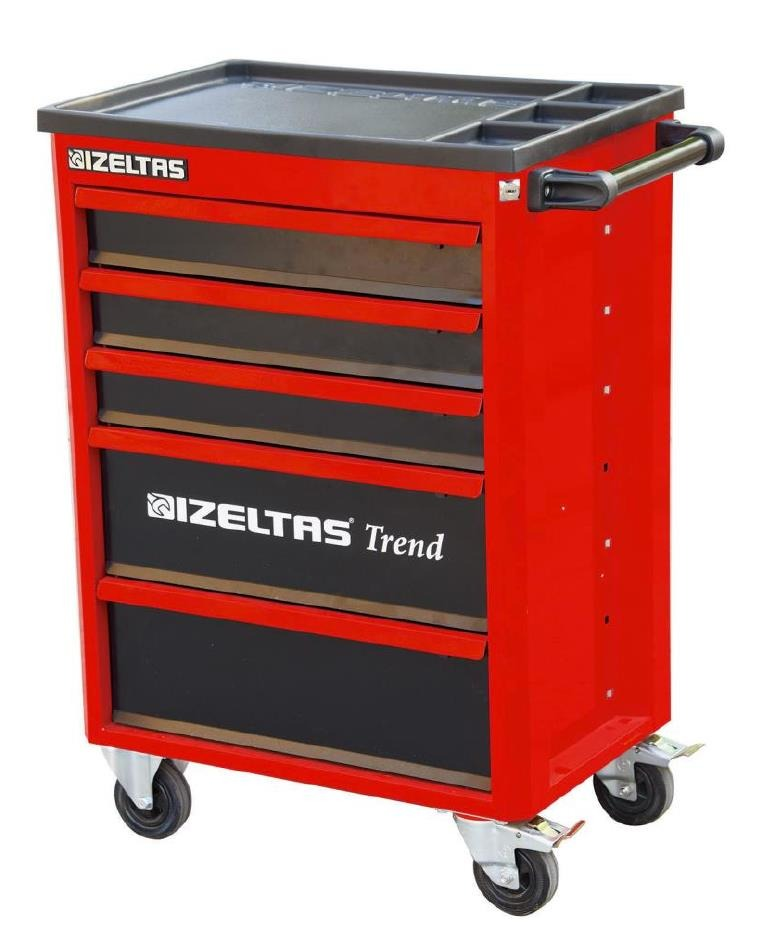 İzeltaş Trend Serisi Takım Dolabı 5 Çekmeceli - Dolu (93 Parça) 8244005096