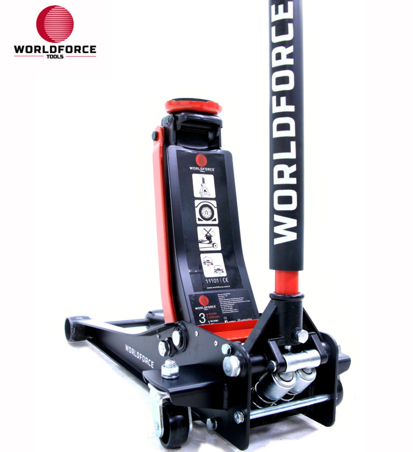 Worldforce Hidrolik Kriko 3 Ton Düşük Profil Çift Piston