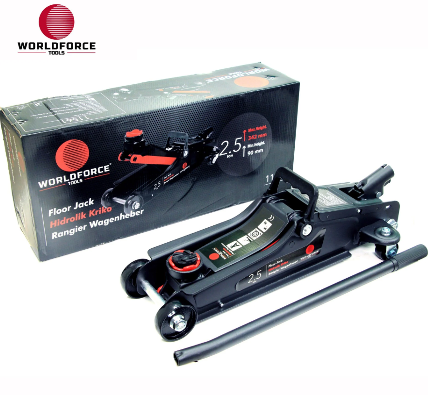 Worldforce Hidrolik Kriko 2.5 Ton Düşük Profil