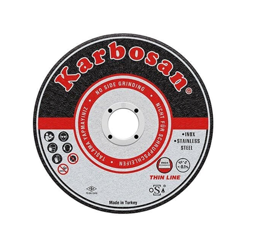 Karbosan Paslanmaz (İnox) Kesme Diski 115x1.0x22.23 25'li Paket