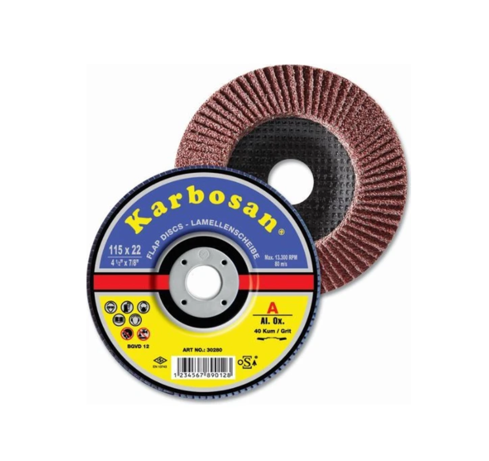 Karbosan Premium Line AO Standart Flap Disk 115x22 80 kum 10'lu Paket