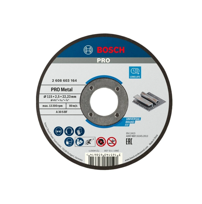 Bosch 115x2.5 Inox Kesme Taşı 2608603164 25'li Paket