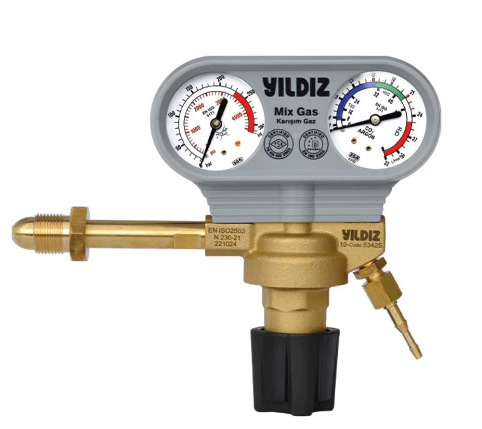 Yıldız 5342S Karışım Gaz için Basınç Düşürücü Saat
