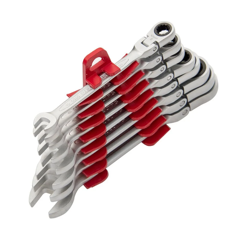 İzeltaş 0345 00 2112 Mafsallı Cırcır Kombine Anahtar Takımı 12 Parça