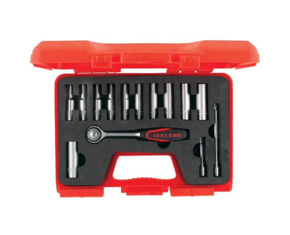 İzeltaş 1107 00 6014 Derin Lokma Takımı 14 Parça 1/4''