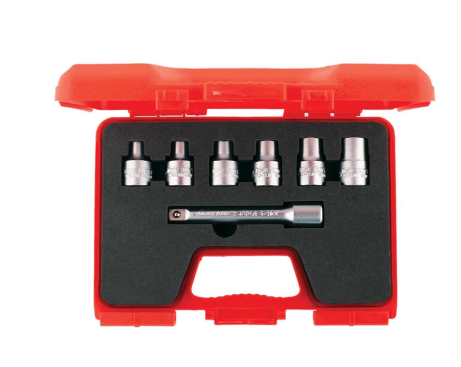 İzeltaş 1113 00 6007 Star Torx Lokma Anahtar Takımı 1/2'' 7 Parça