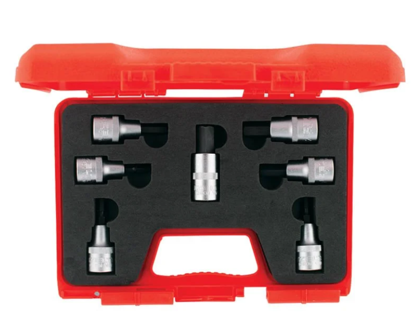 İzeltaş 1113 00 1107 Lokmalı Allen Uç Takımı 1/2'' 7 Parça