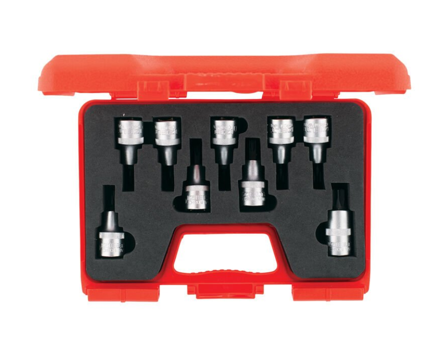 İzeltaş 1113 00 6009 Lokmalı Torx Uç Takımı 1/2'' 9 Parça