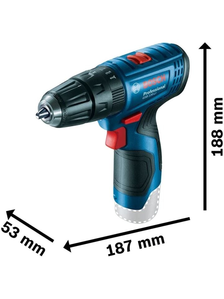 Bosch Gsb 120-Li 2AH Darbeli Akülü Delme Vidalama - 06019G8100