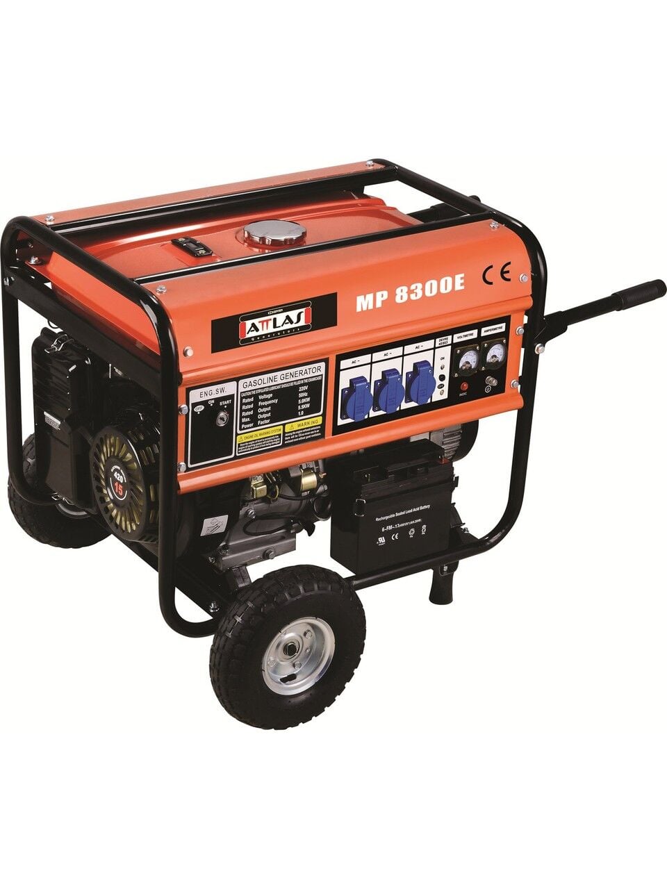 Attlas Mp 8300E 8 Kva Benzinli Jeneratör - Marşlı
