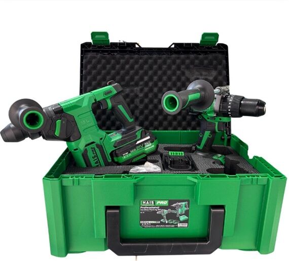 HaisPro Akülü Set - 2'li Profesyonel 21V Akülü Set + 2X4 Ah Çift Akü - RB-02